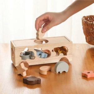Juego Encajable de Madera y Silicona