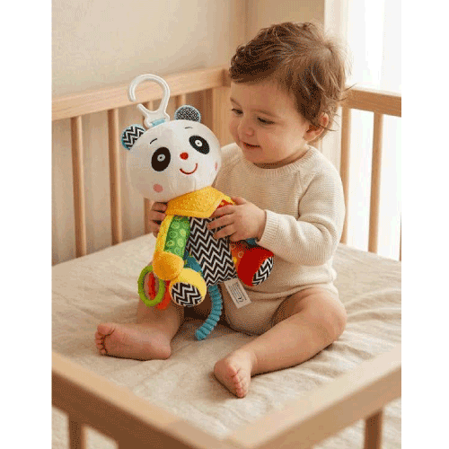 SONAJERO DE PANDA CON RASCAENCIAS