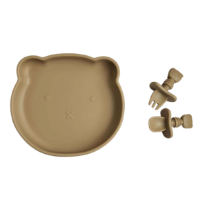 KIT PLATO DE OSITO + CUBIERTOS