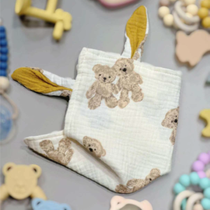 MANTICA DE ALIMENTACIÓN PARA BEBE DE MUSELINA Y BAMBÚ