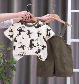 OVEROL + CAMISA DINOSAURIO