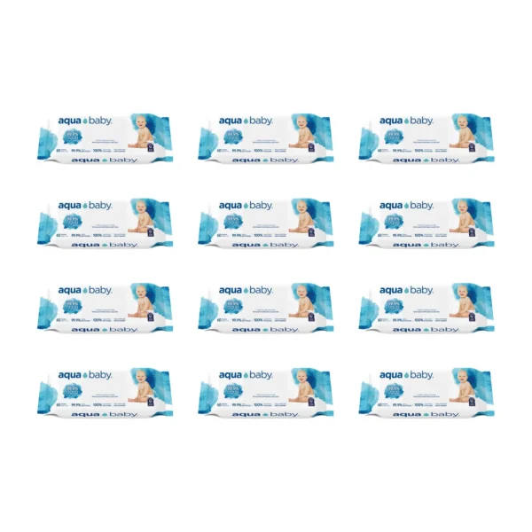 Toallitas Húmedas Aqua Baby 12 Bolsas de 60 unidades - Image 2