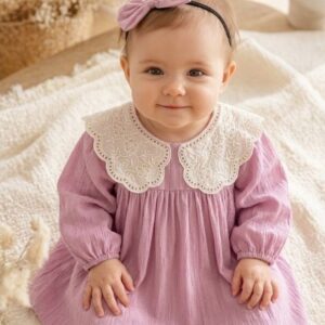 VESTIDO CUELLO CON DIADEMA
