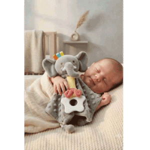 PELUCHE DE APEGO ELEFANTITO CON MANTA SENSORIAL