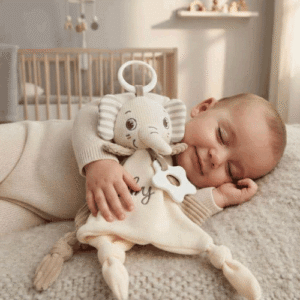 PELUCHE DE APEGO CON MORDEDOR Y ARO COLGANTE